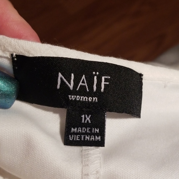 1x naif white dress new cold shoulder - Picture 7 of 7